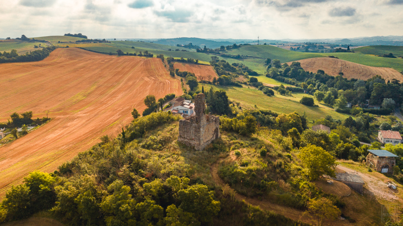 Vue drône - Belpech et Castelas